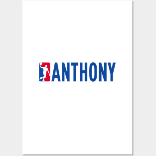 Anthony NBA Basketball Custom Player Your Name T-Shirt Posters and Art